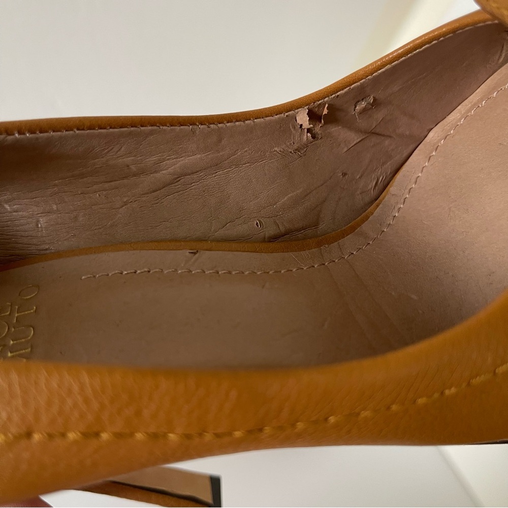Vince Camuto 4” high heel shoes cognac leather Size 7 - Picture 10 of 10